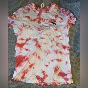 PINK - Pink/White Tie Dye Tee